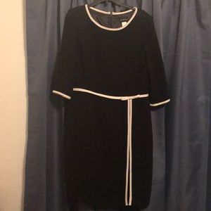 Classy black and white dress